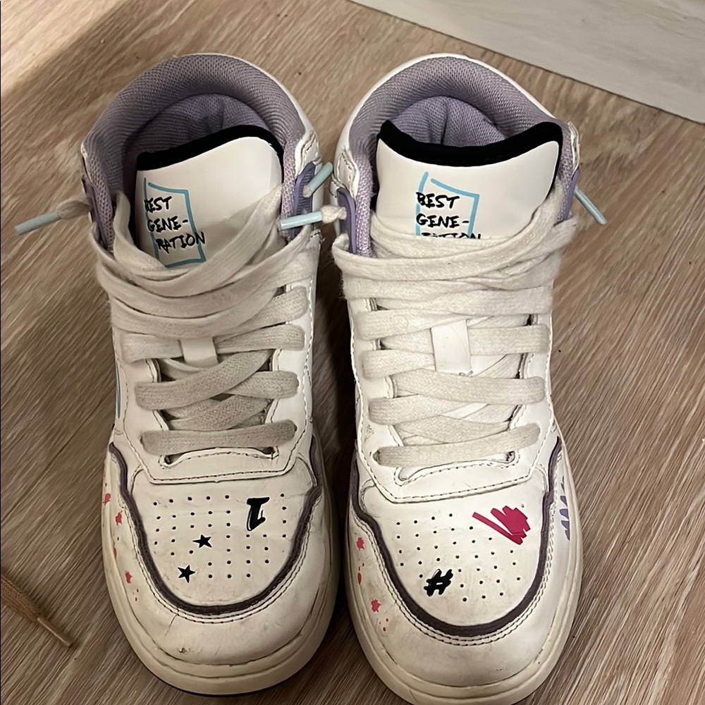 Kids White Sneakers